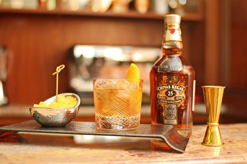 Orion Hotel 비슈케크 외부 사진 A bottle of 25 year old Chivas Regal